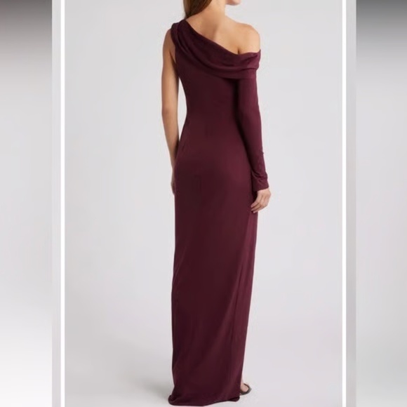 NEW Katie May Mojave Single Long Sleeve Gown in Sangria - size XS - Picture 4 of 6